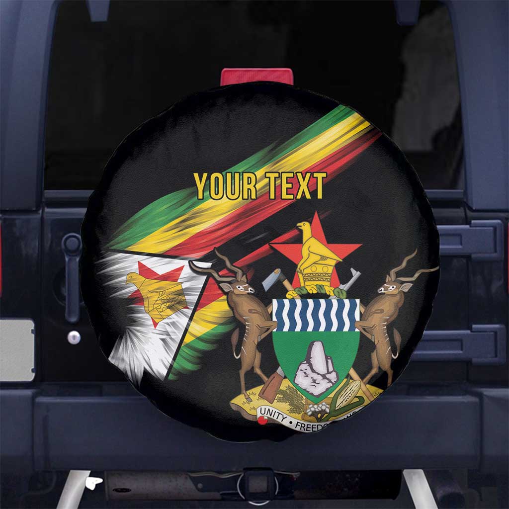Zimbabwe Wings Flag Spare Tire Cover Proudly Zimbabwean LT9