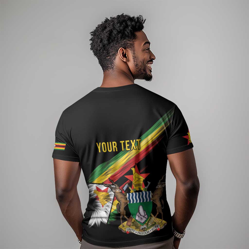 Zimbabwe Wings Flag T shirt Proudly Zimbabwean LT9