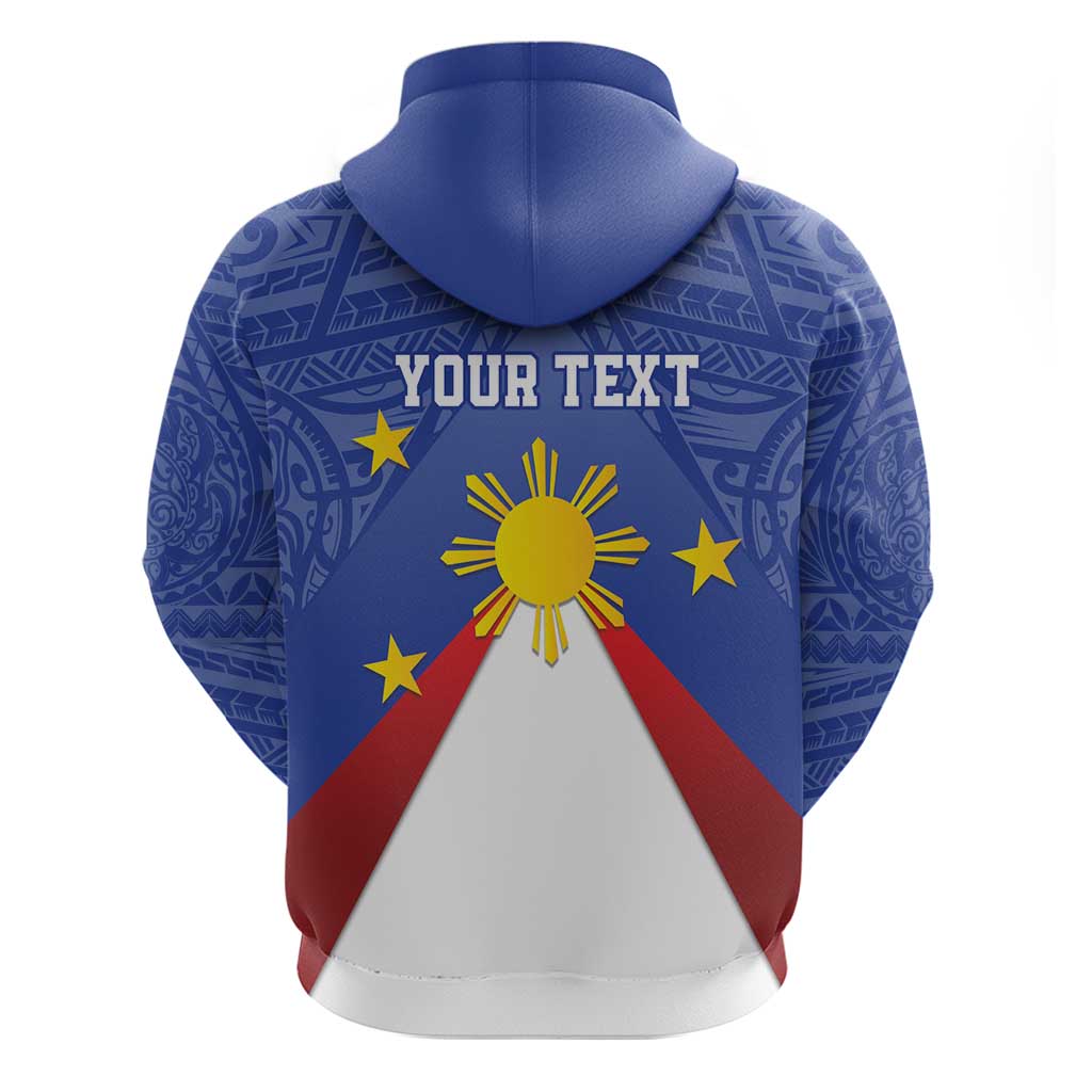 Personalized Pilipinas Eight-Rayed Sun Hoodie Philippines Map With Polynesian Style LT9