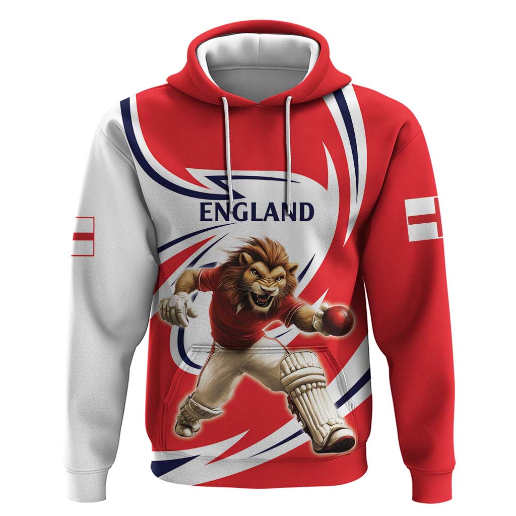England Lion Mascot Cricket Custom Hoodie Unique Pattern LT9