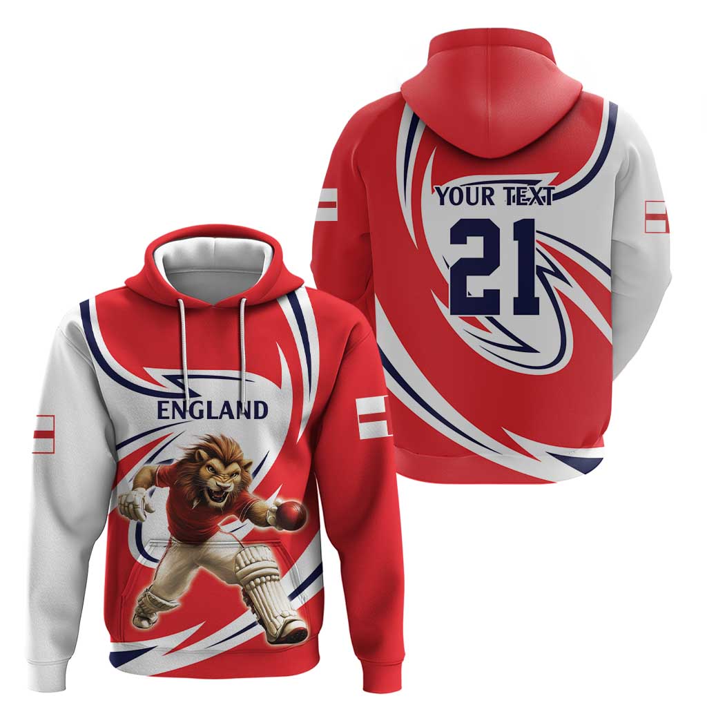 England Lion Mascot Cricket Custom Hoodie Unique Pattern LT9