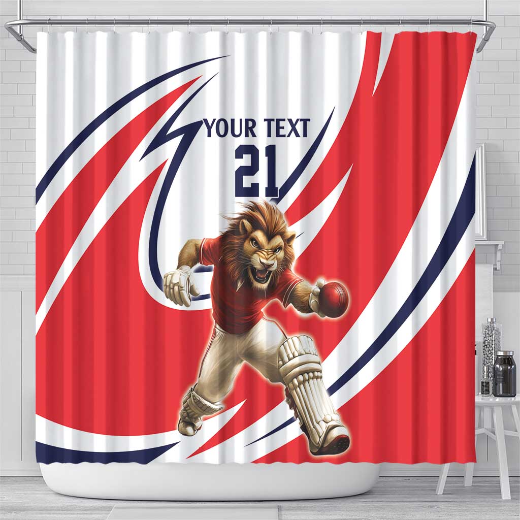 England Lion Mascot Cricket Custom Shower Curtain Unique Pattern LT9