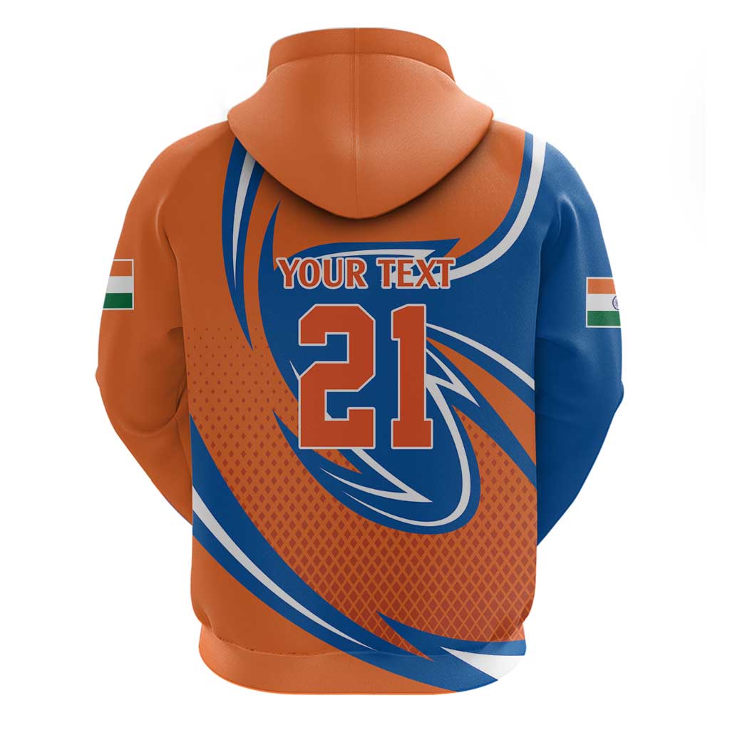 Indian Bengal Tiger Cricket Custom Hoodie Unique Pattern LT9
