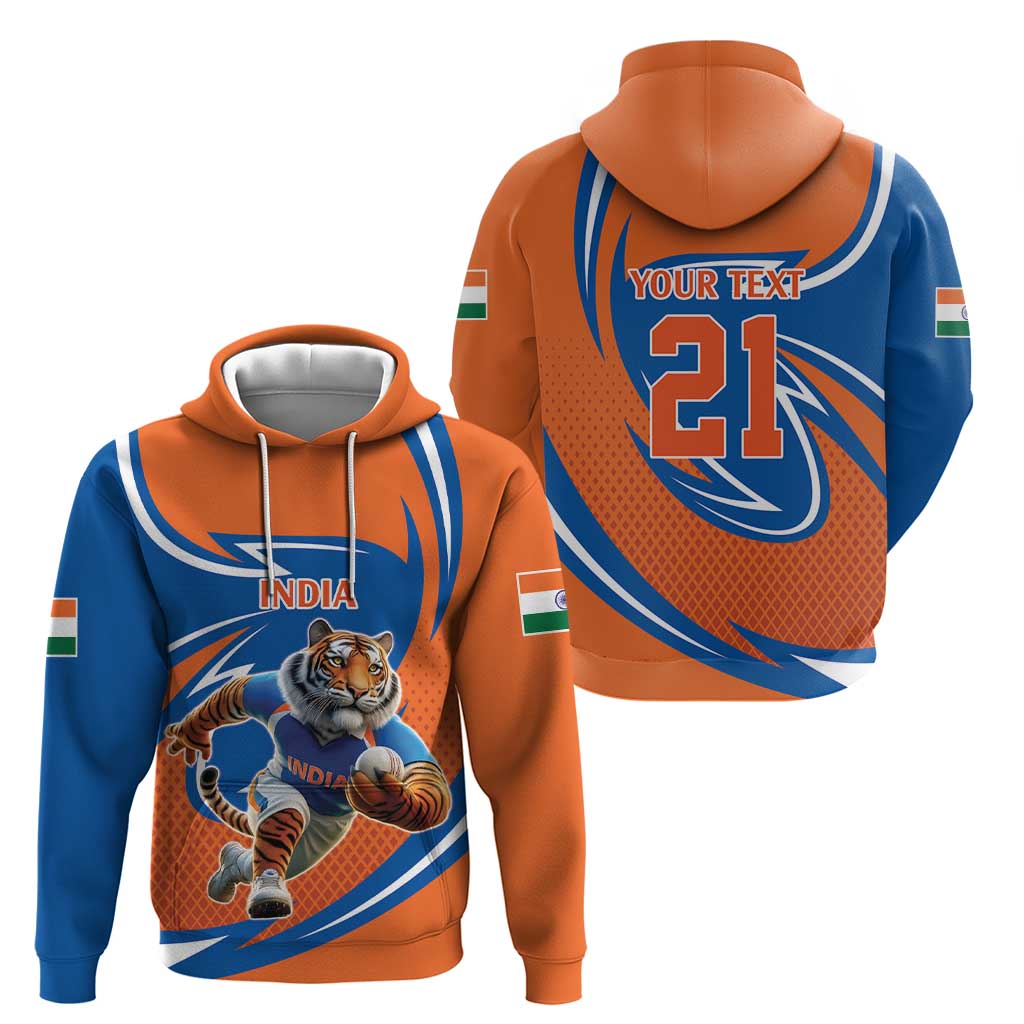 Indian Bengal Tiger Cricket Custom Hoodie Unique Pattern LT9