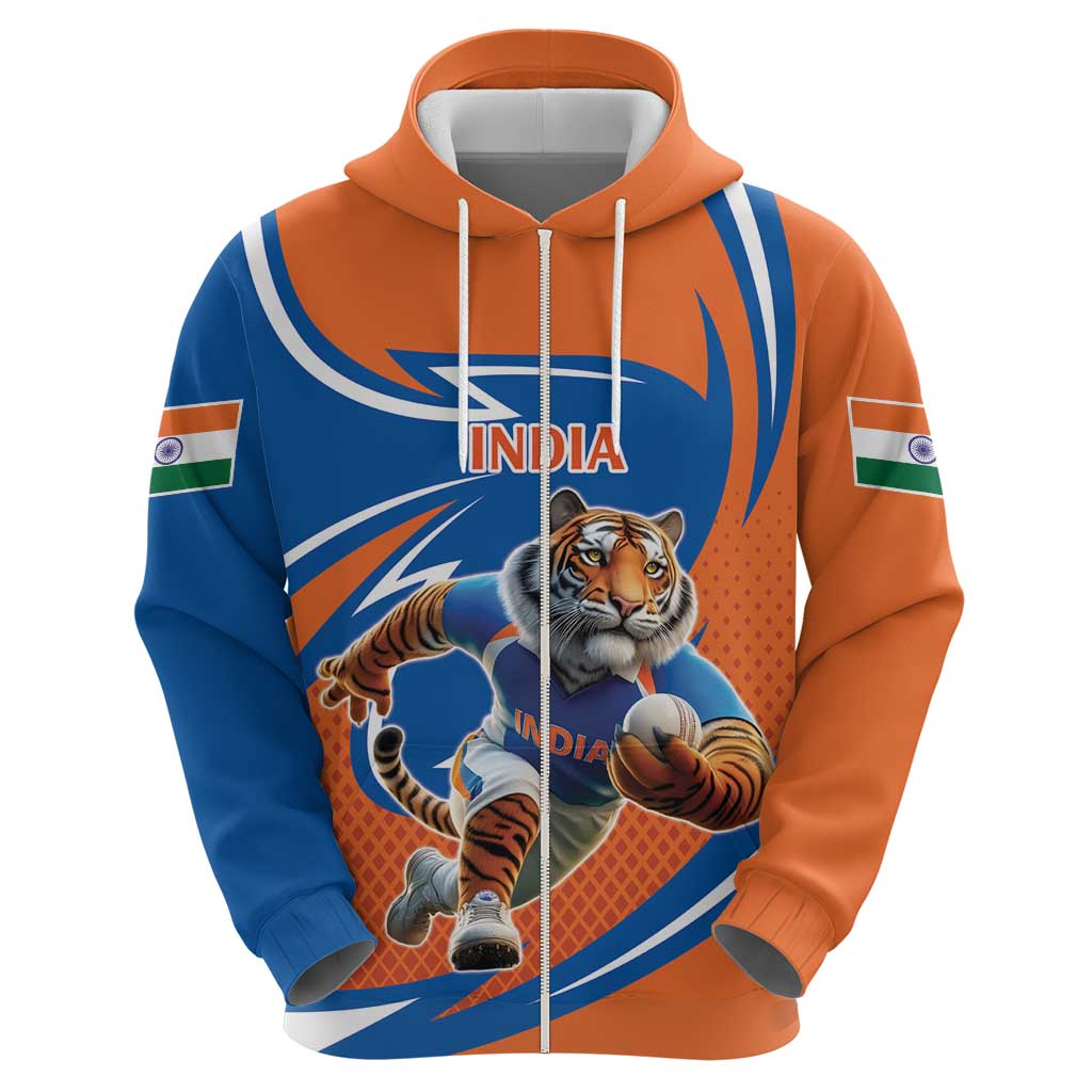 Indian Bengal Tiger Cricket Custom Hoodie Unique Pattern LT9
