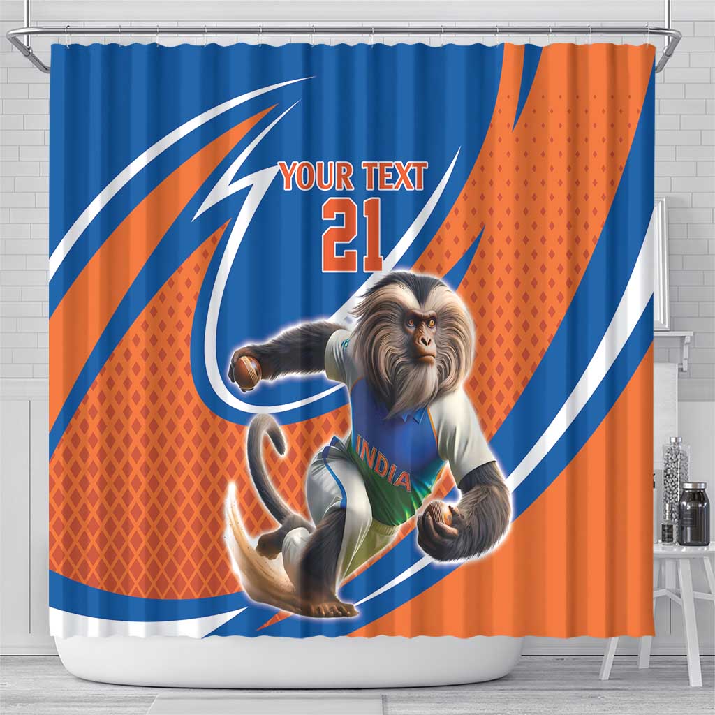 Indian Nilgiri Langur Cricket Custom Shower Curtain Unique Pattern LT9