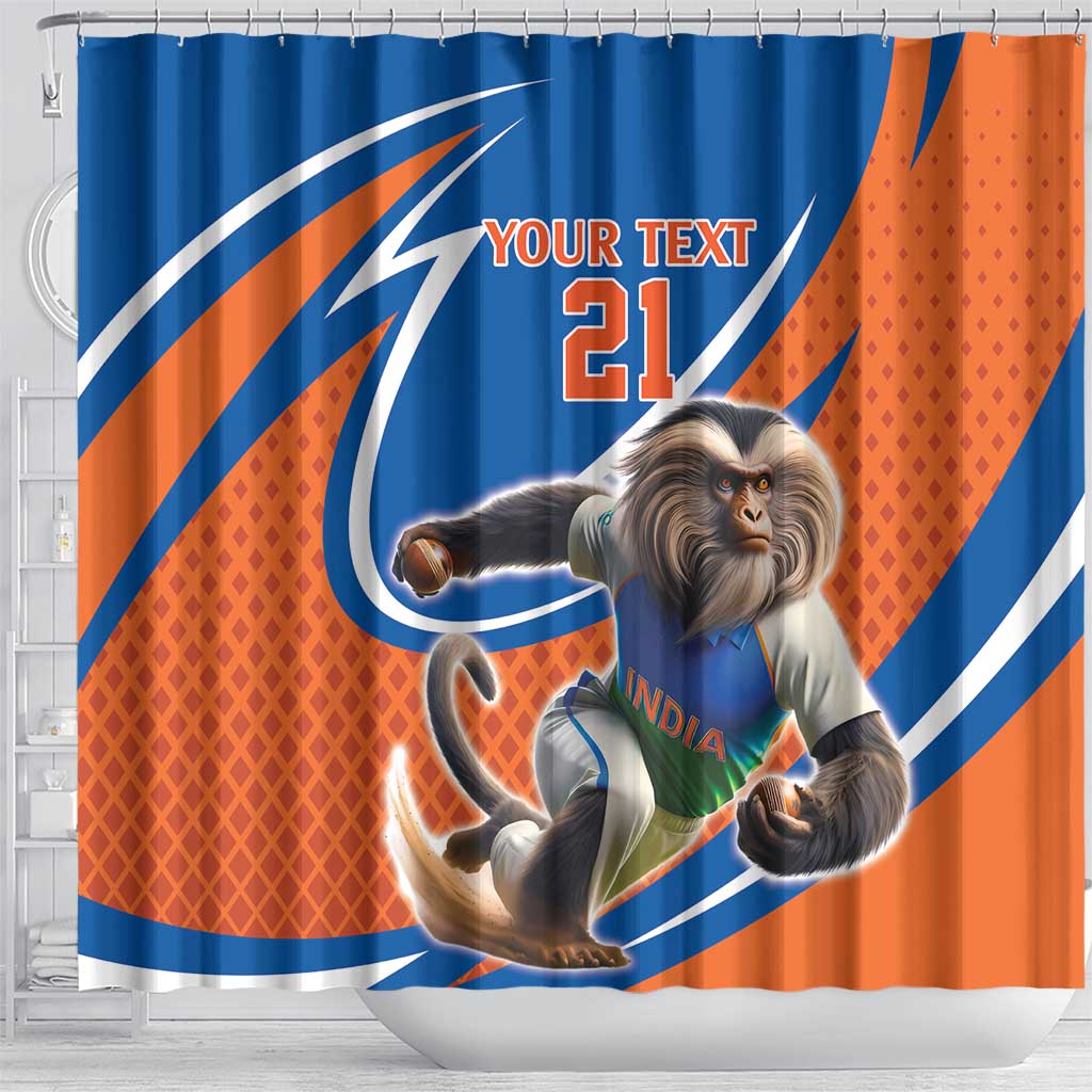 Indian Nilgiri Langur Cricket Custom Shower Curtain Unique Pattern LT9