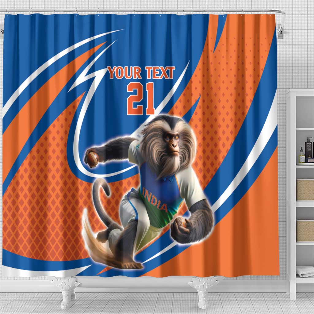 Indian Nilgiri Langur Cricket Custom Shower Curtain Unique Pattern LT9