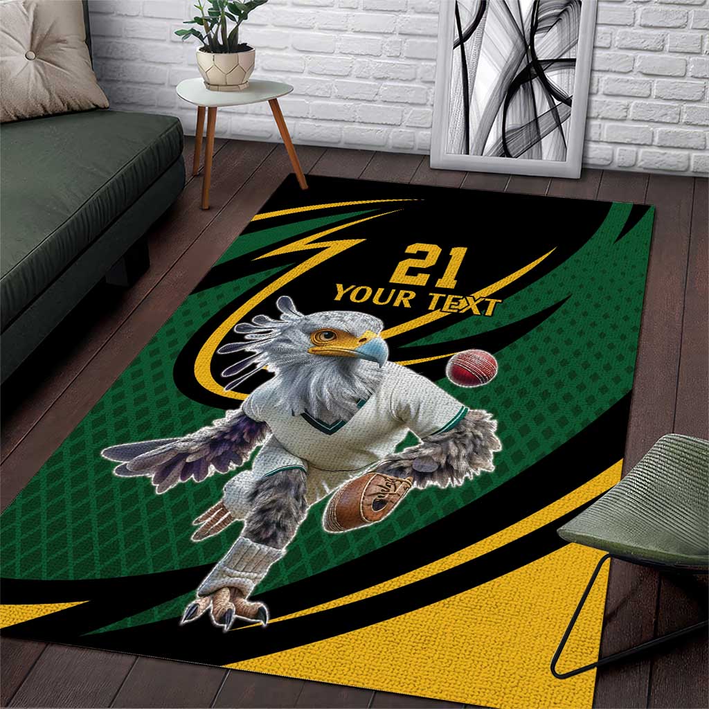 Secretary Bird South Africa Cricket Custom Area Rug Unique Pattern LT9