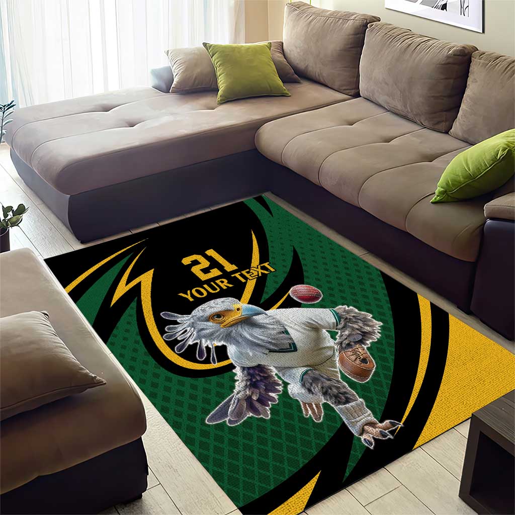 Secretary Bird South Africa Cricket Custom Area Rug Unique Pattern LT9