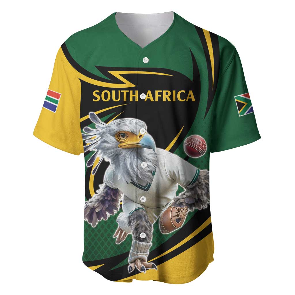 Secretary Bird South Africa Cricket Custom Baseball Jersey Unique Pattern LT9