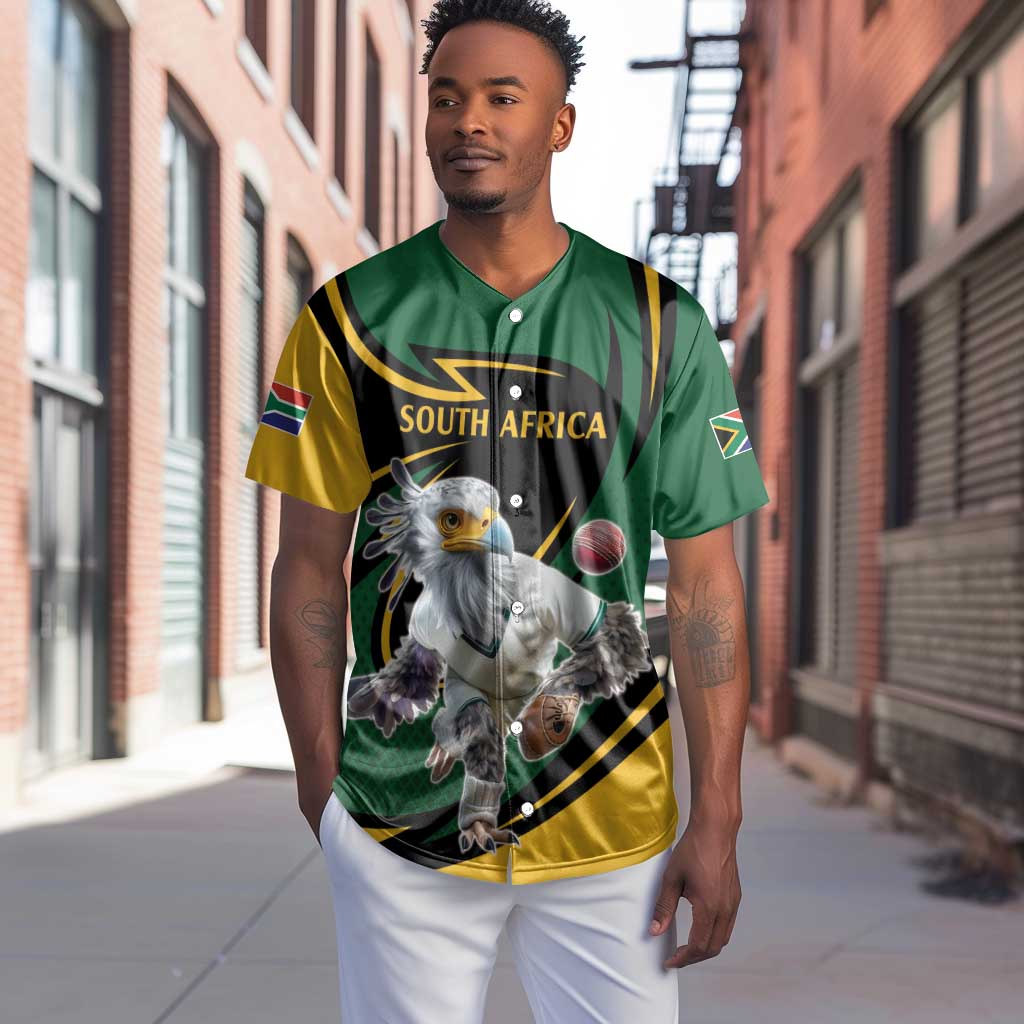 Secretary Bird South Africa Cricket Custom Baseball Jersey Unique Pattern LT9