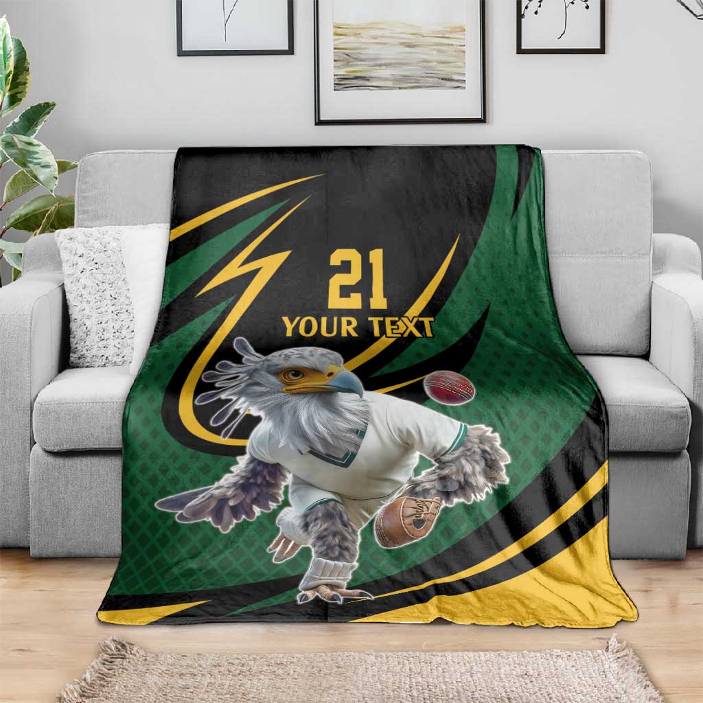 Secretary Bird South Africa Cricket Custom Blanket Unique Pattern LT9