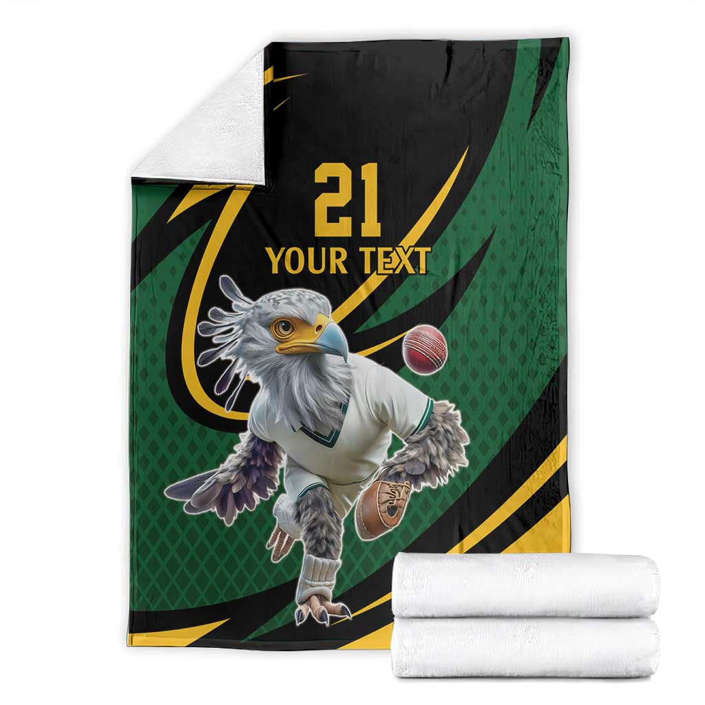 Secretary Bird South Africa Cricket Custom Blanket Unique Pattern LT9