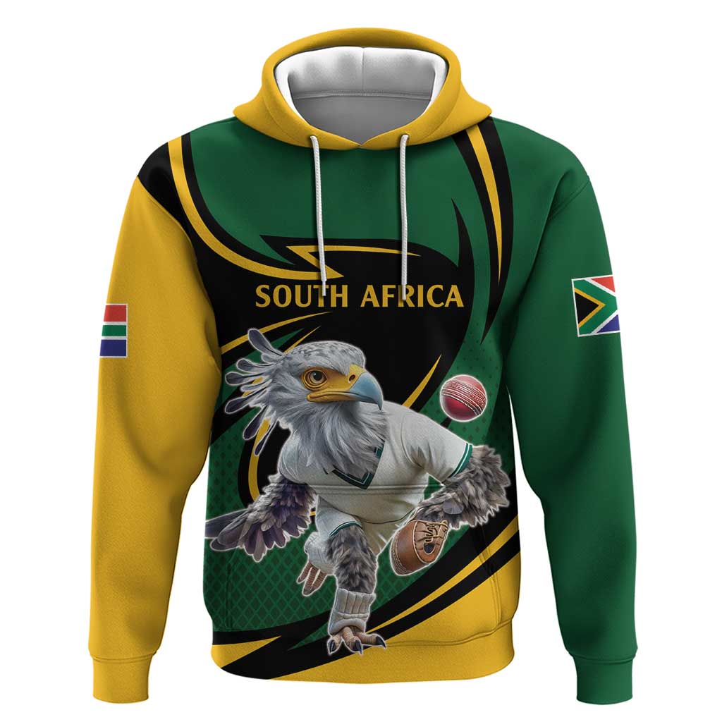 South African Secretary Bird Cricket Custom Hoodie Unique Pattern LT9