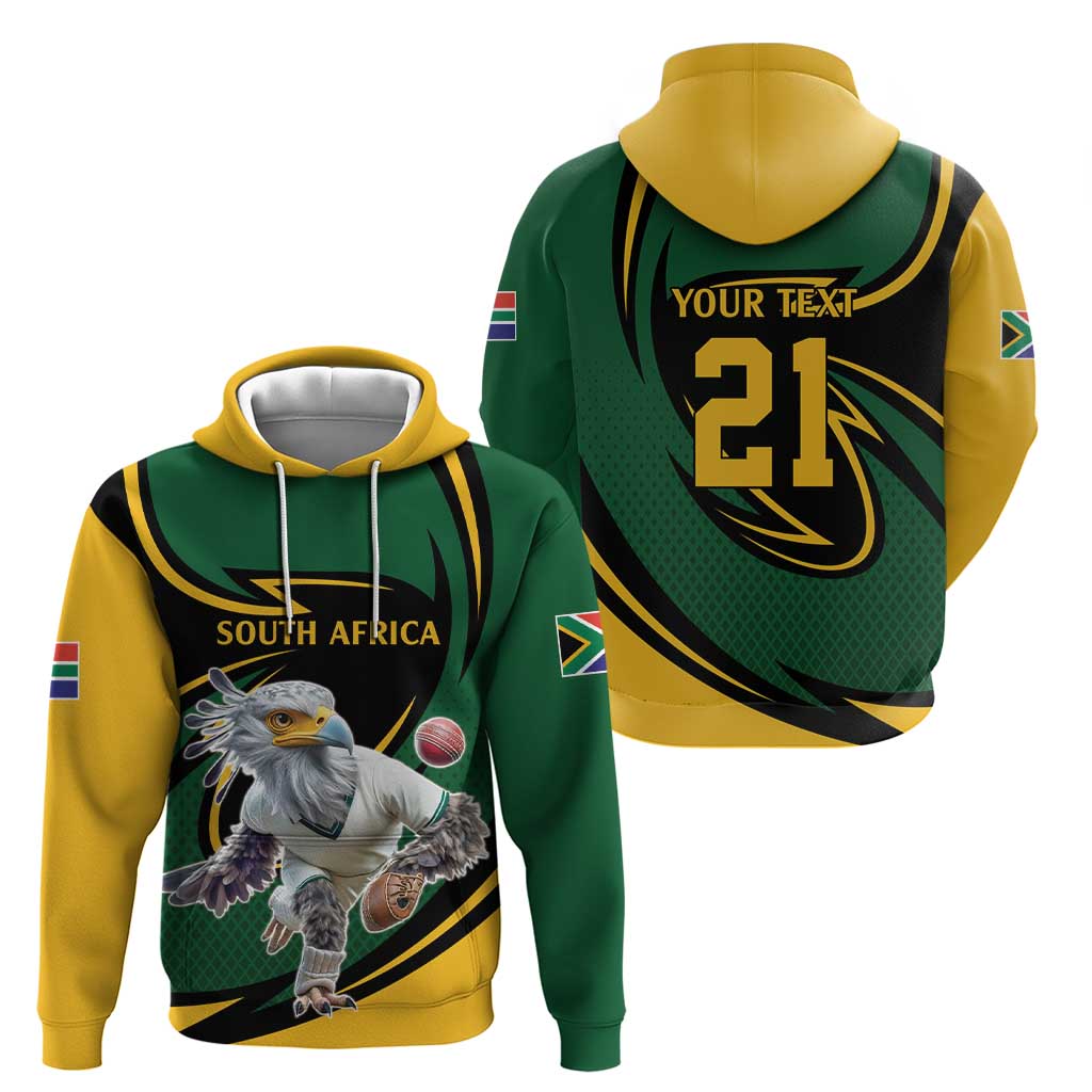 South African Secretary Bird Cricket Custom Hoodie Unique Pattern LT9
