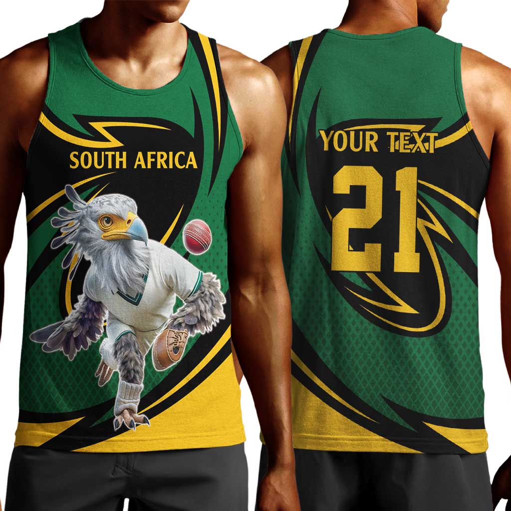 Secretary Bird South Africa Cricket Custom Men Tank Top Unique Pattern LT9