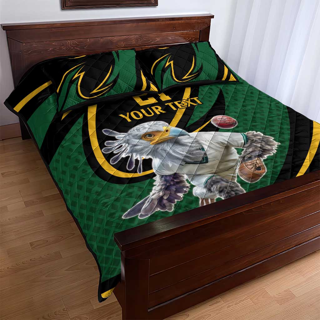 Secretary Bird South Africa Cricket Custom Quilt Bed Set Unique Pattern LT9