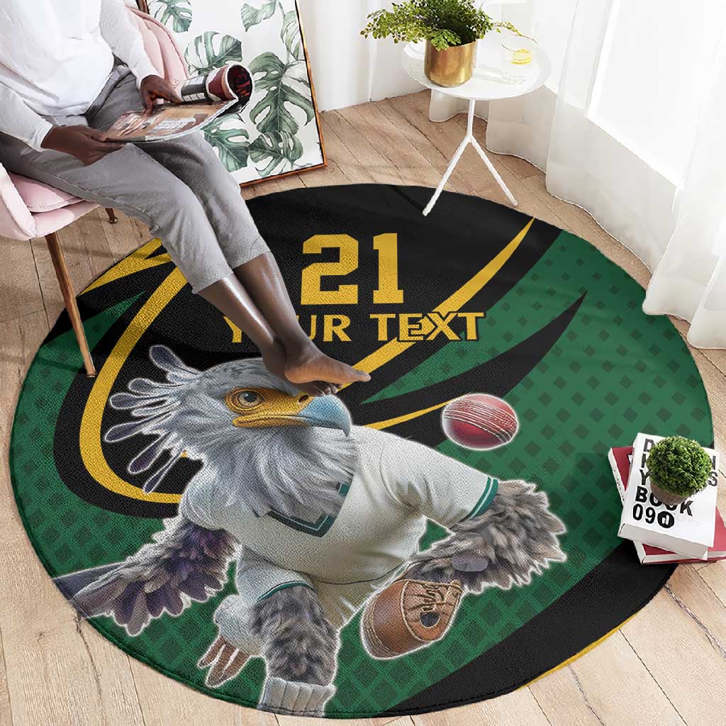 Secretary Bird South Africa Cricket Custom Round Carpet Unique Pattern LT9