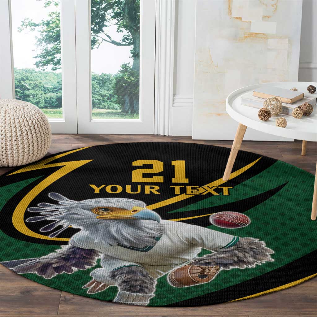 Secretary Bird South Africa Cricket Custom Round Carpet Unique Pattern LT9