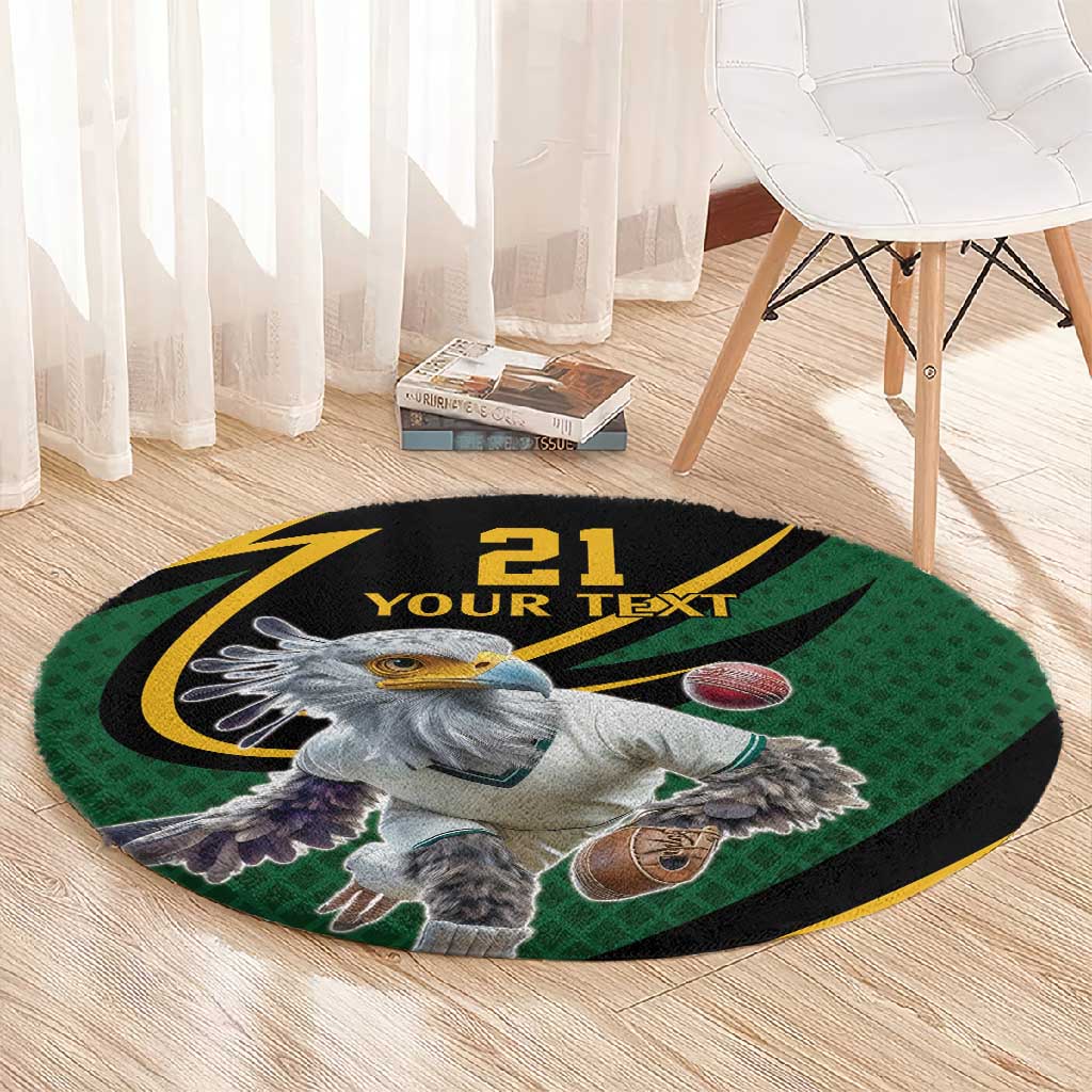 Secretary Bird South Africa Cricket Custom Round Carpet Unique Pattern LT9