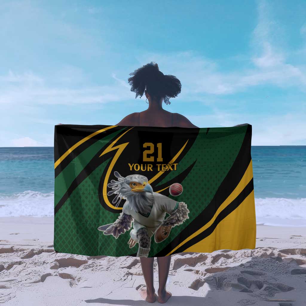 Secretary Bird South Africa Cricket Custom Sarong Unique Pattern LT9