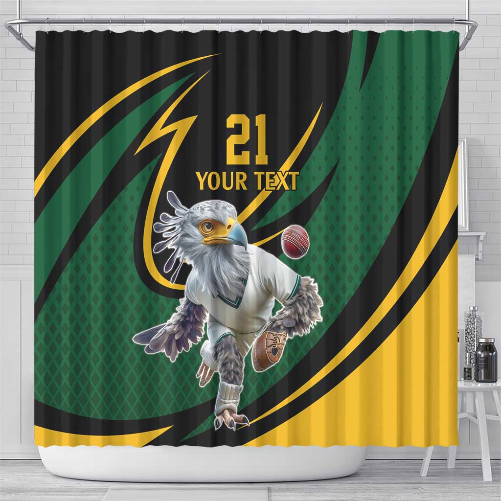 South African Secretary Bird Cricket Custom Shower Curtain Unique Pattern LT9