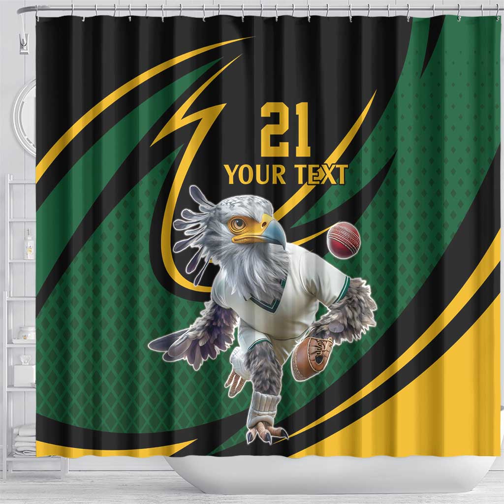 South African Secretary Bird Cricket Custom Shower Curtain Unique Pattern LT9