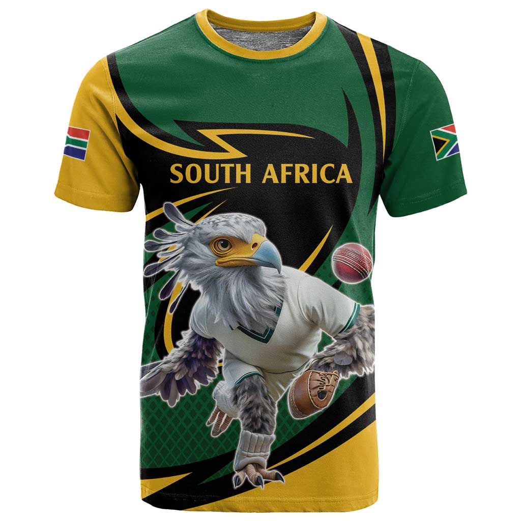 Secretary Bird South Africa Cricket Custom T shirt Unique Pattern LT9