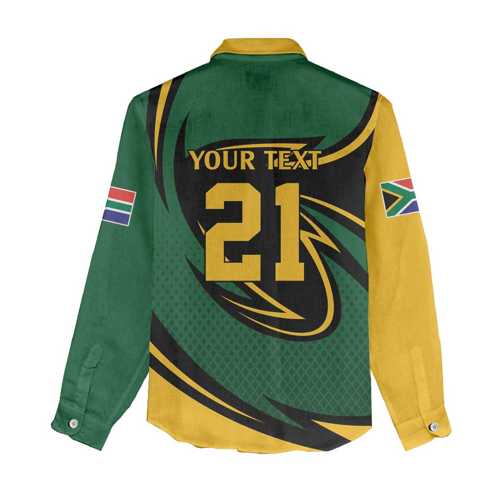 Secretary Bird South Africa Cricket Custom Women Casual Shirt Unique Pattern LT9