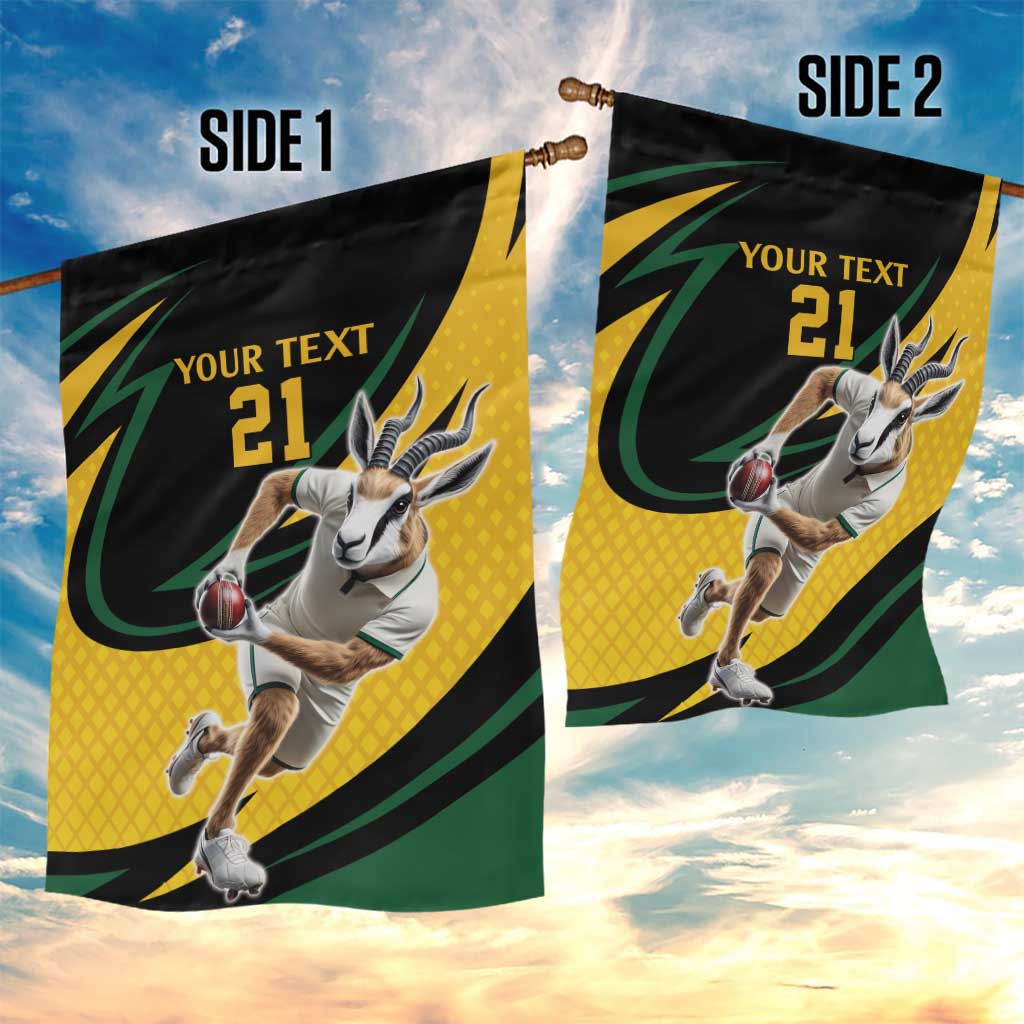 Springbok South Africa Cricket Custom Garden Flag Unique Pattern LT9