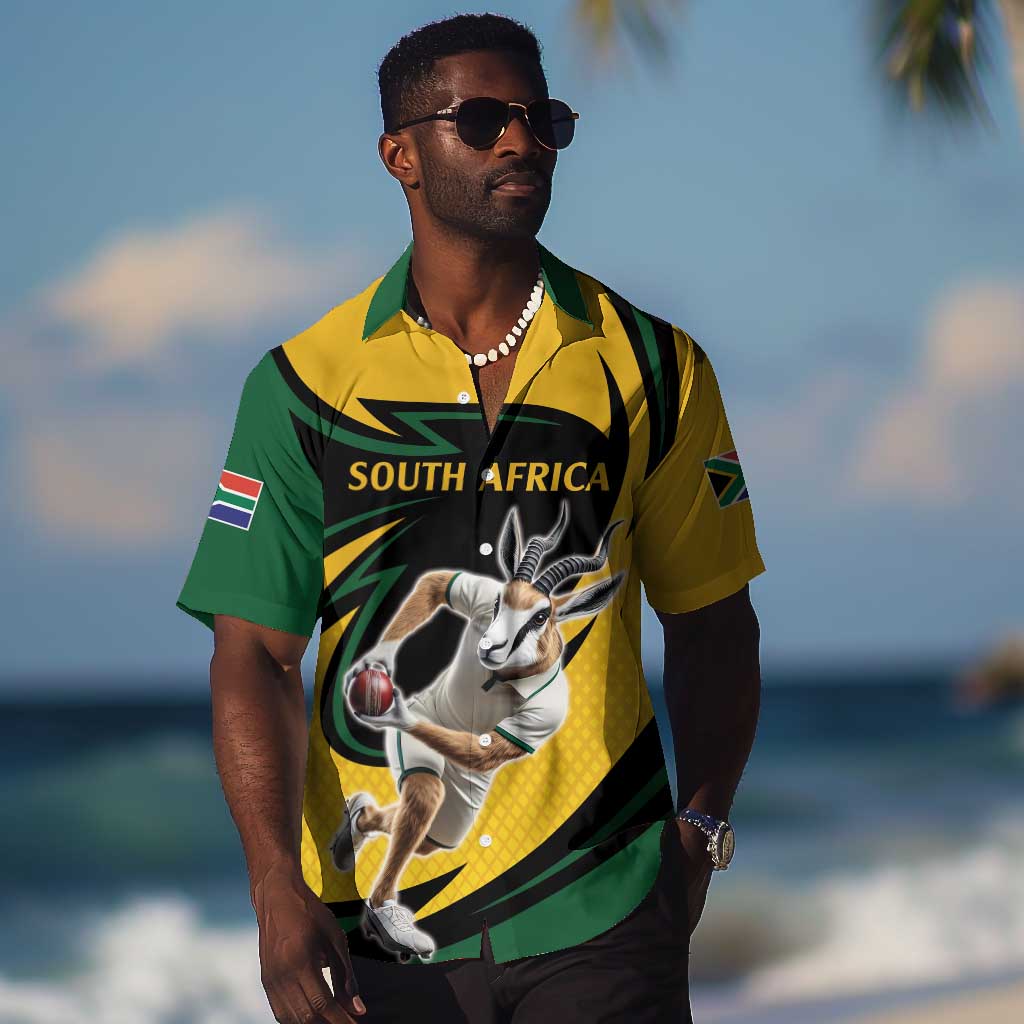 Springbok South Africa Cricket Custom Hawaiian Shirt Unique Pattern LT9