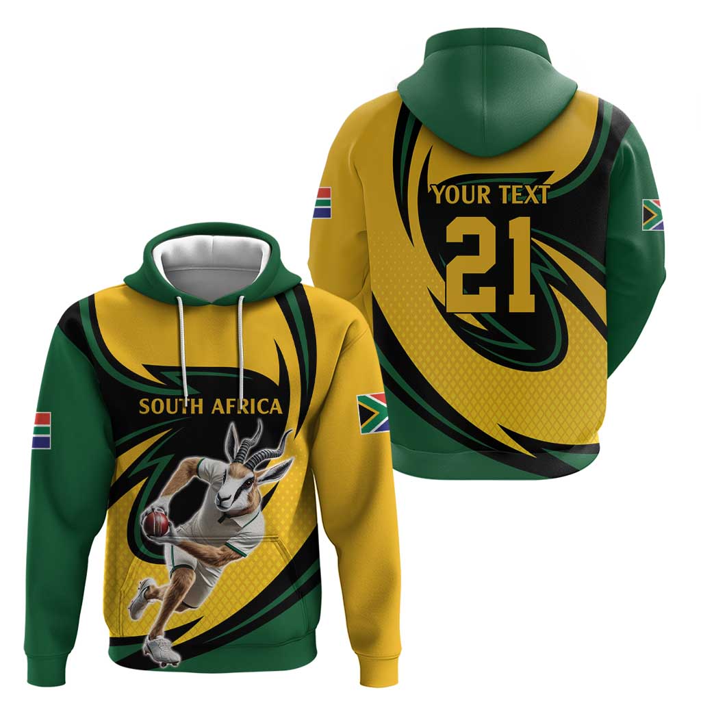 South African Springbok Cricket Custom Hoodie Unique Pattern LT9