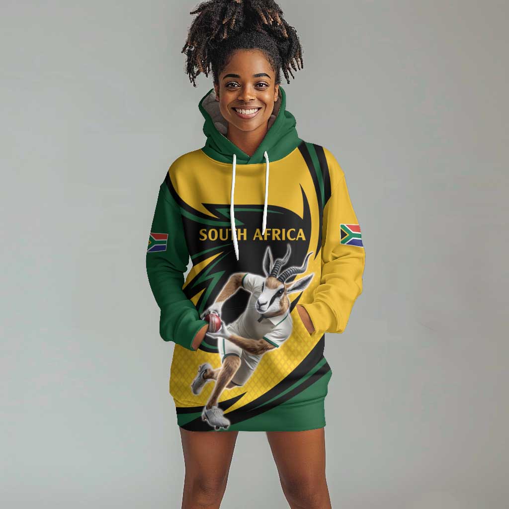 Springbok South Africa Cricket Custom Hoodie Dress Unique Pattern LT9