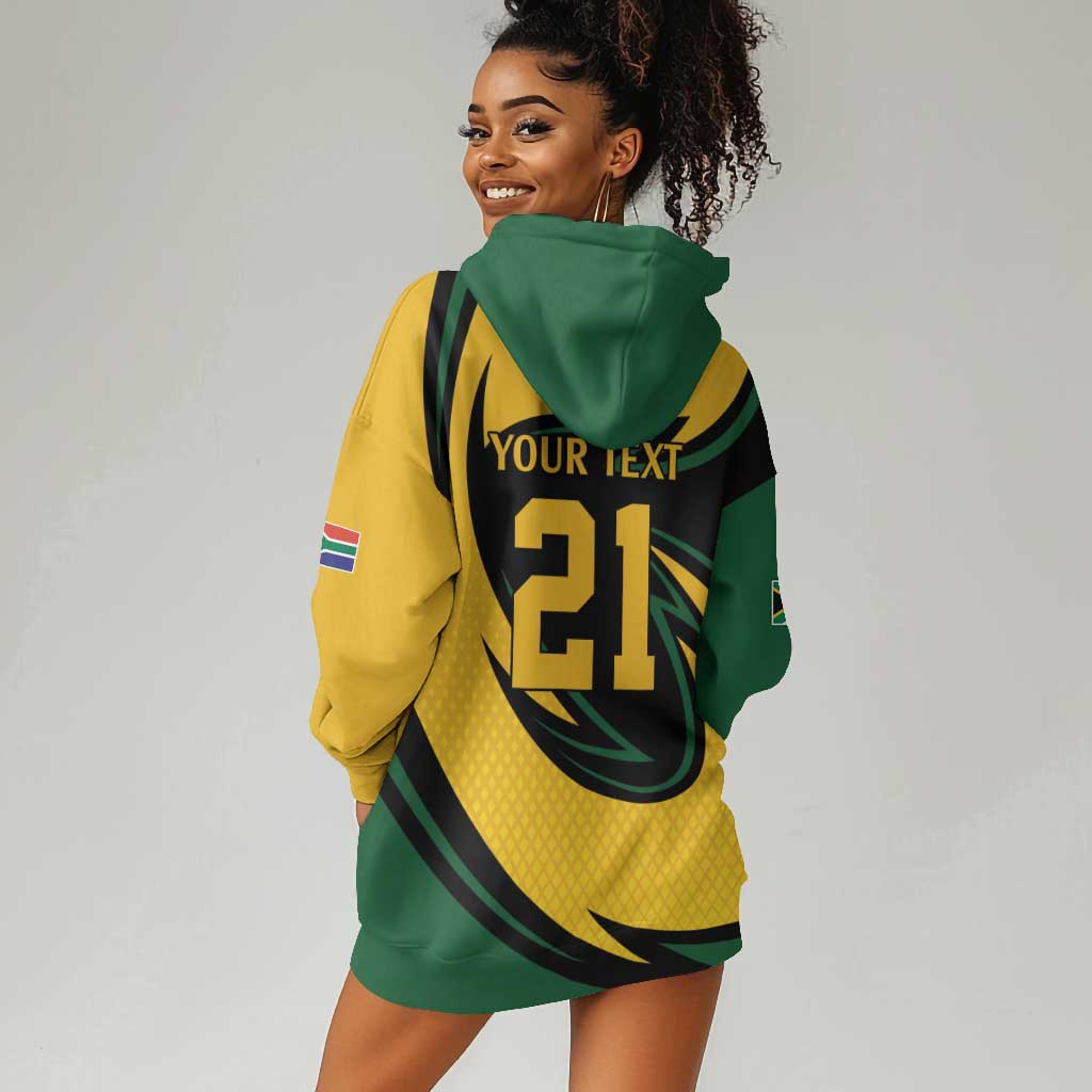 Springbok South Africa Cricket Custom Hoodie Dress Unique Pattern LT9