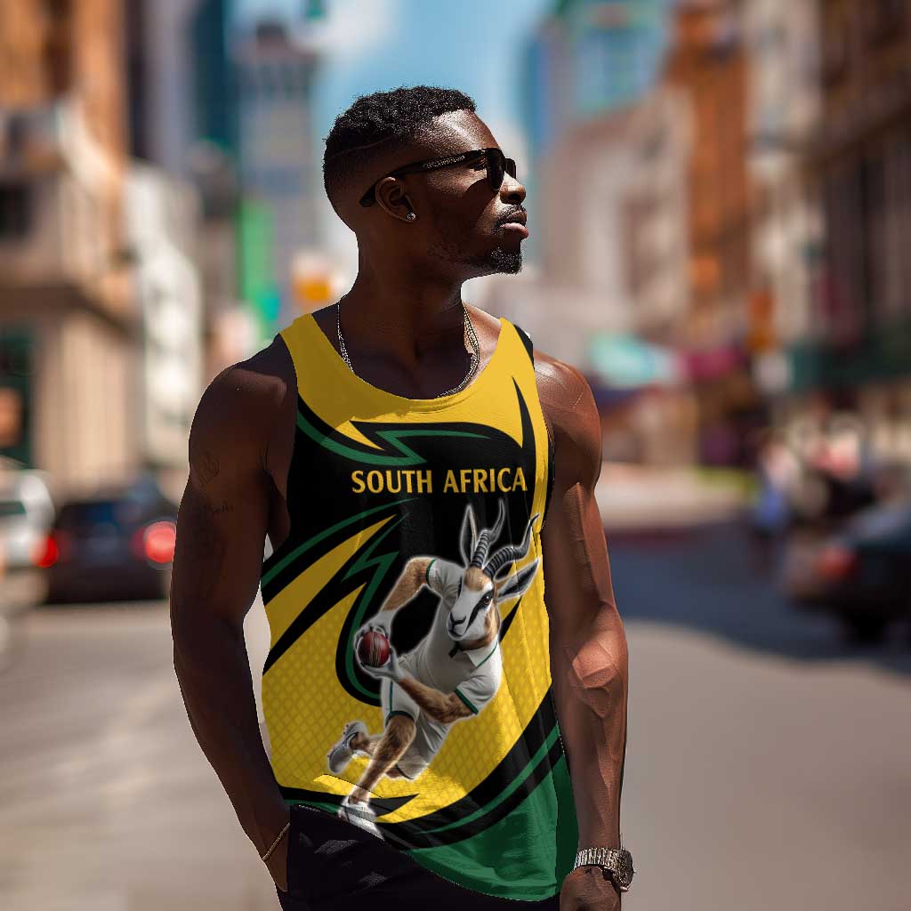 Springbok South Africa Cricket Custom Men Tank Top Unique Pattern LT9