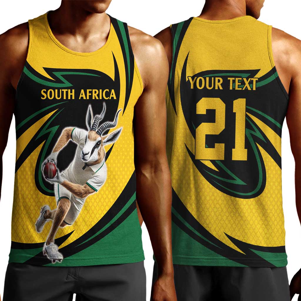 Springbok South Africa Cricket Custom Men Tank Top Unique Pattern LT9