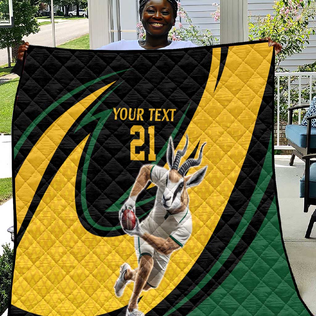 Springbok South Africa Cricket Custom Quilt Unique Pattern LT9
