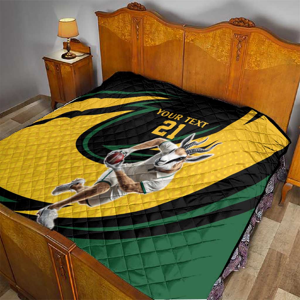 Springbok South Africa Cricket Custom Quilt Unique Pattern LT9