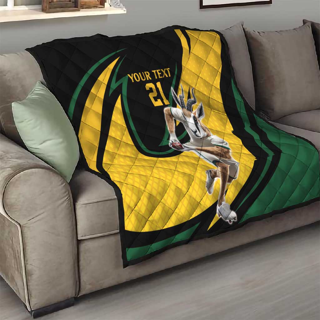 Springbok South Africa Cricket Custom Quilt Unique Pattern LT9