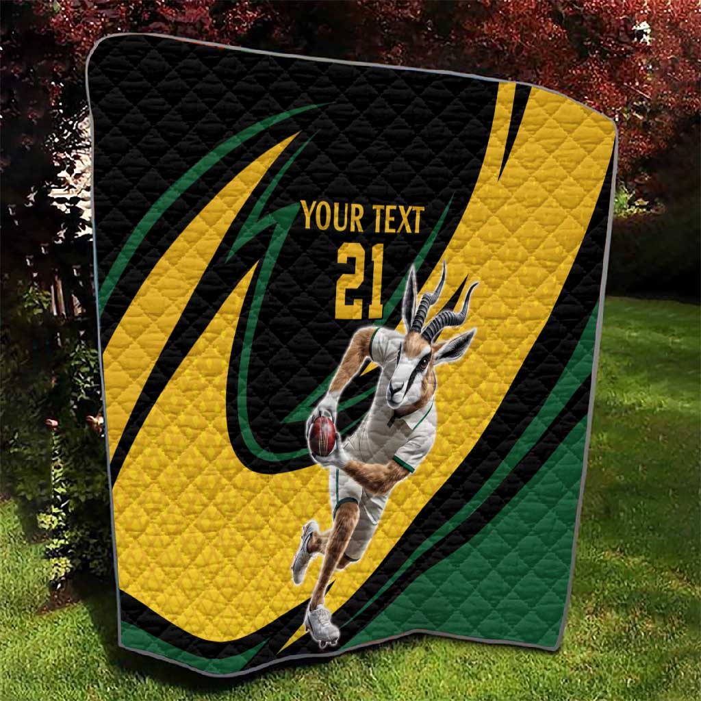 Springbok South Africa Cricket Custom Quilt Unique Pattern LT9