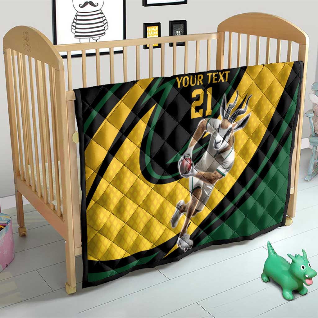 Springbok South Africa Cricket Custom Quilt Unique Pattern LT9