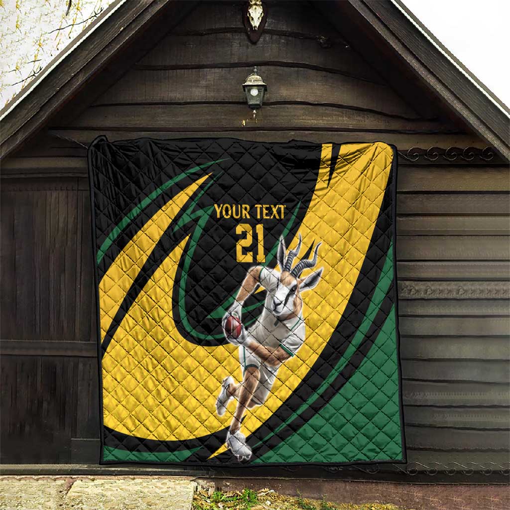 Springbok South Africa Cricket Custom Quilt Unique Pattern LT9