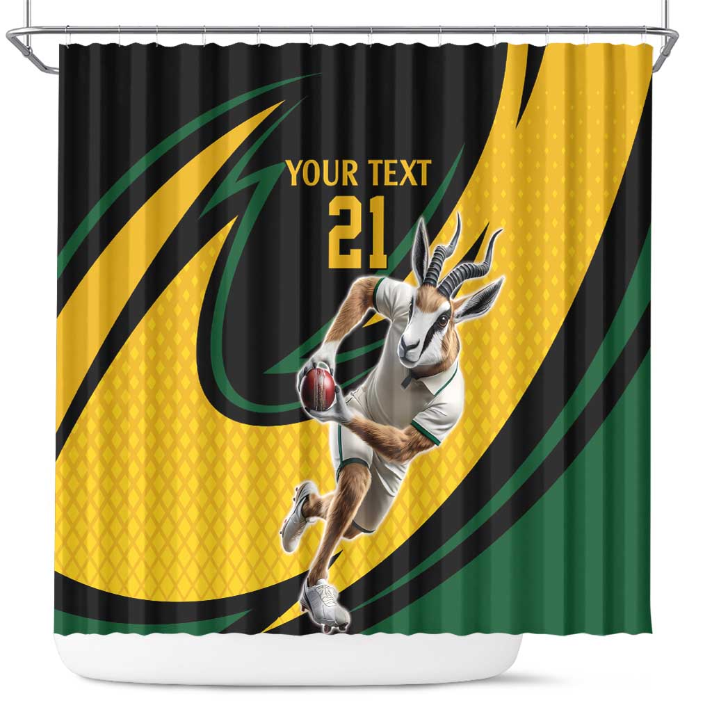 South African Springbok Cricket Custom Shower Curtain Unique Pattern LT9