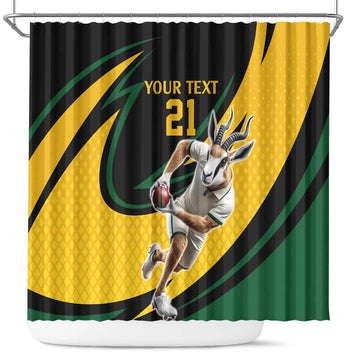 South African Springbok Cricket Custom Shower Curtain Unique Pattern LT9