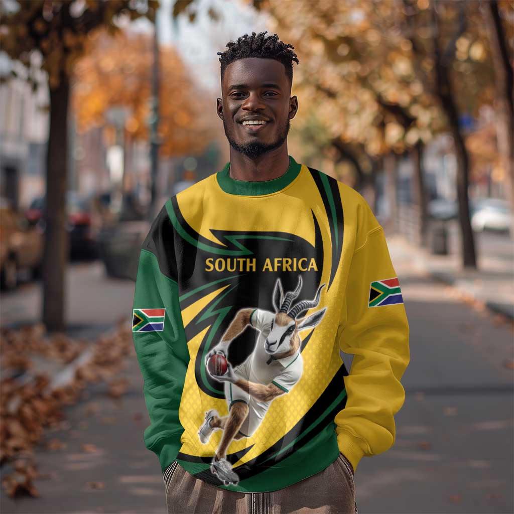 Springbok South Africa Cricket Custom Sweatshirt Unique Pattern LT9