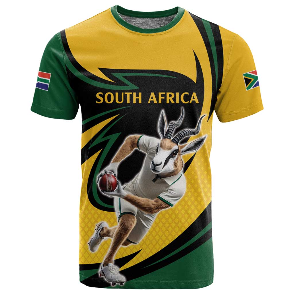 Springbok South Africa Cricket Custom T shirt Unique Pattern LT9