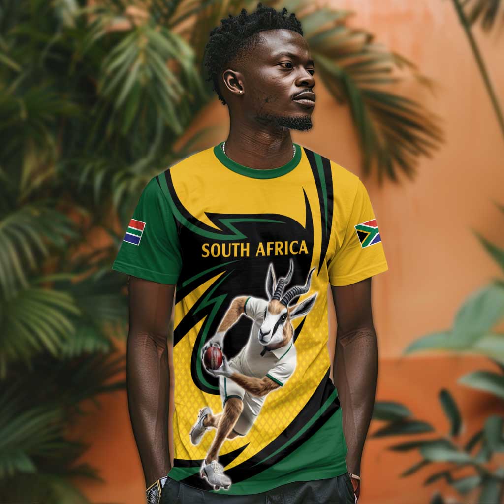 Springbok South Africa Cricket Custom T shirt Unique Pattern LT9