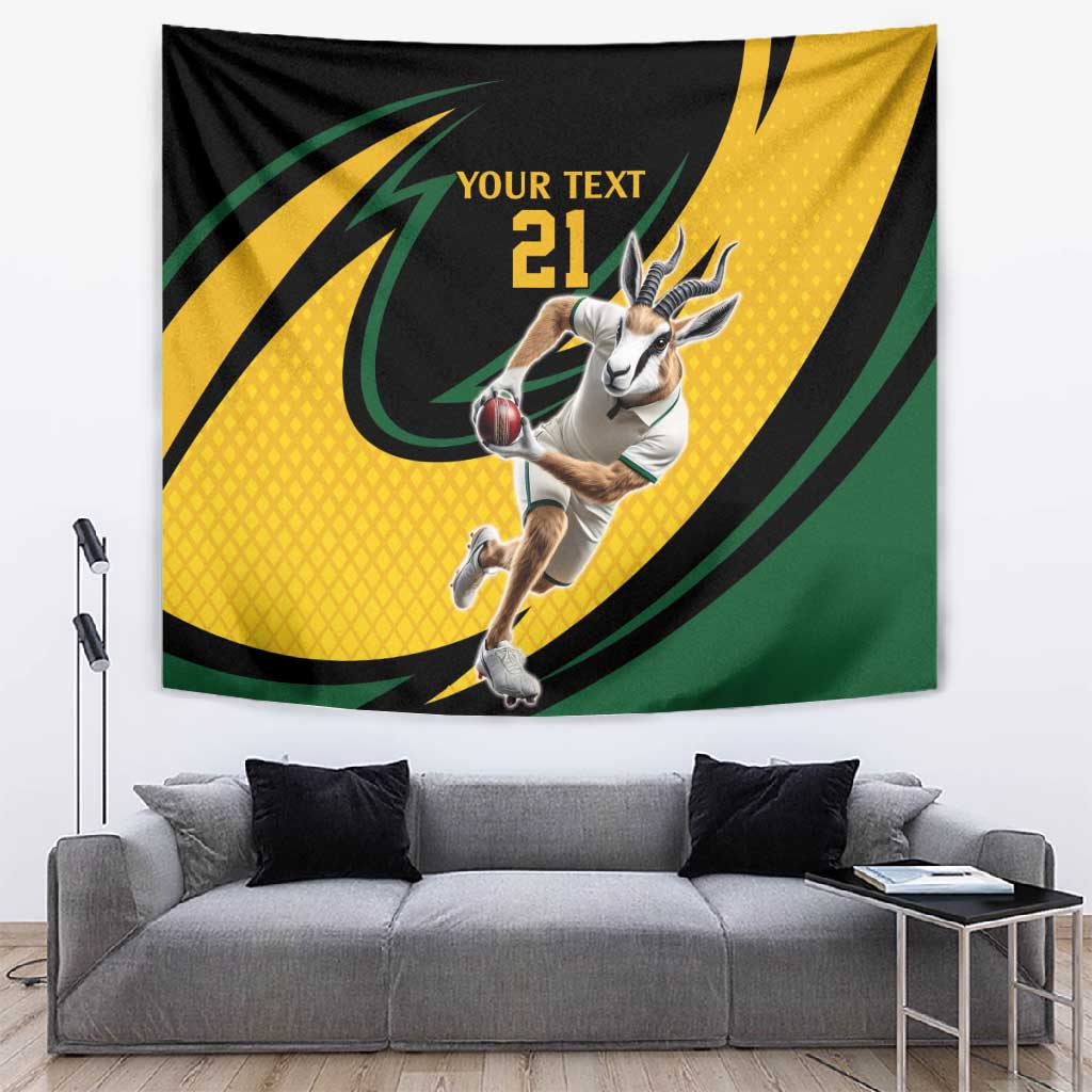 Springbok South Africa Cricket Custom Tapestry Unique Pattern LT9