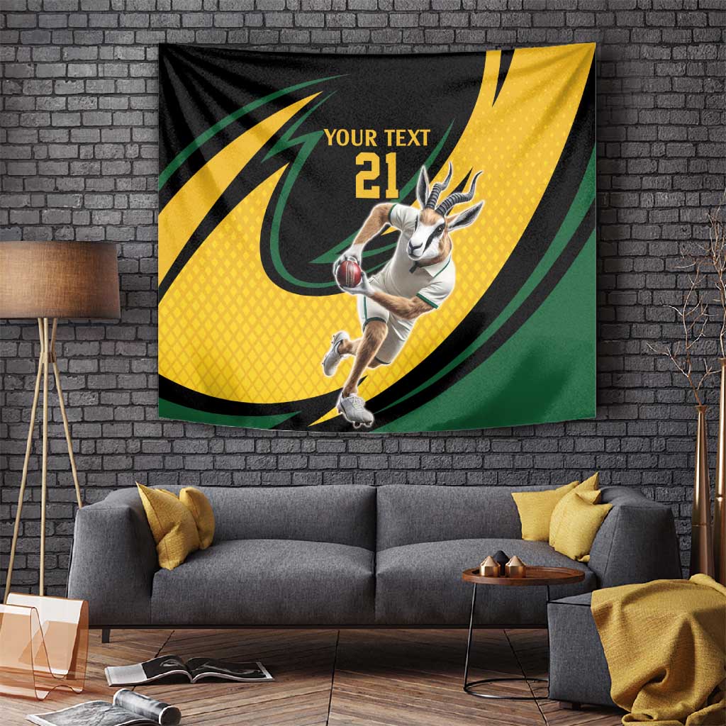 Springbok South Africa Cricket Custom Tapestry Unique Pattern LT9